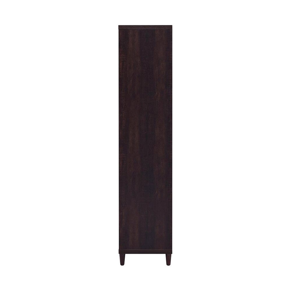 Tall Cabinet With Drawers, Rustic Tobacco