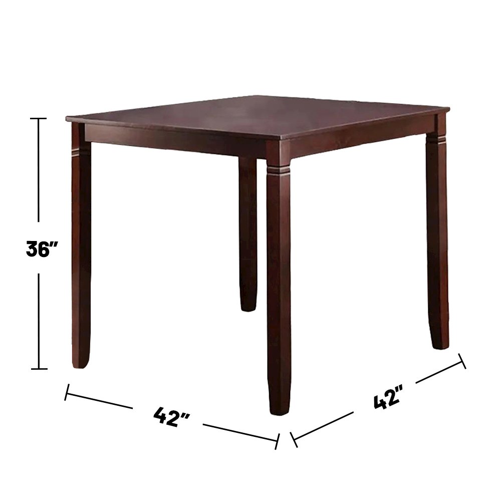 Margiela 5-Piece Dark Brown Counter Height Dining Set