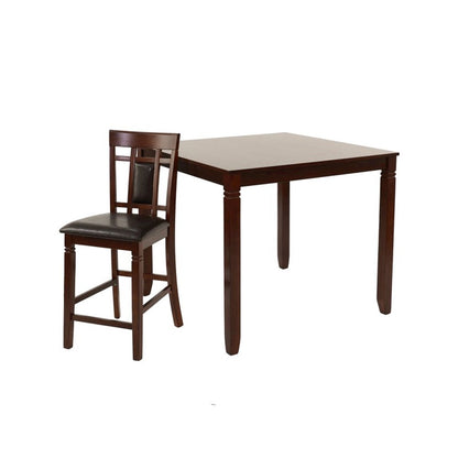 Margiela 5-Piece Dark Brown Counter Height Dining Set