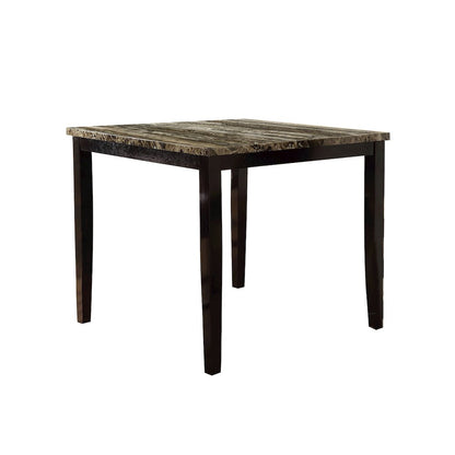 Square Counter Height Dining Table in Brown