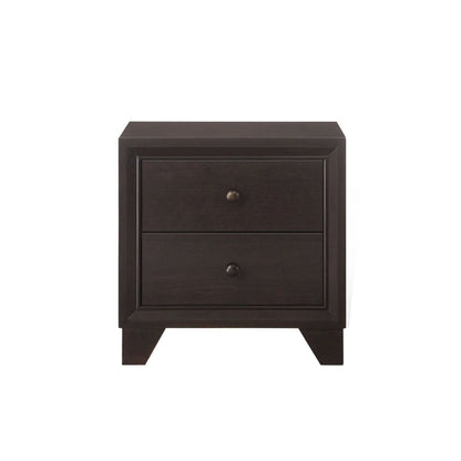 2-Drawer Nightstand in Espresso