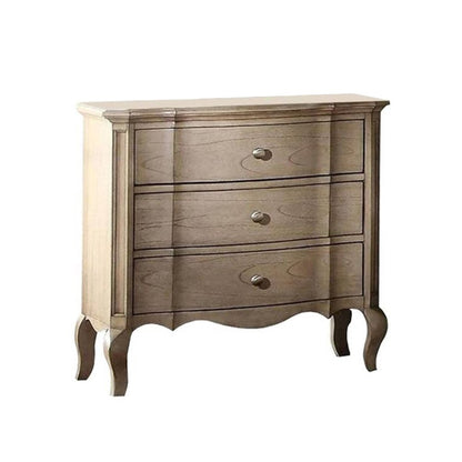 3-Drawer Nightstand in Antique Taupe