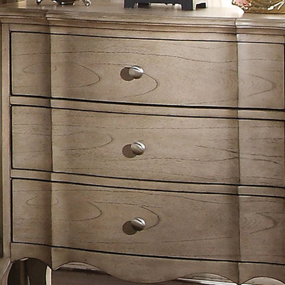 3-Drawer Nightstand in Antique Taupe