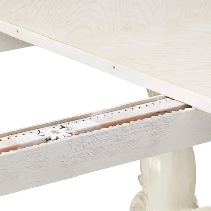 Rectangular Wooden Dining Table in Bone White
