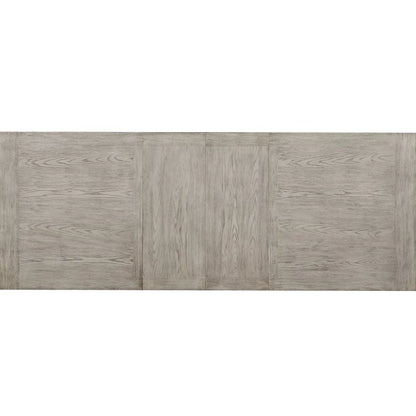 Rectangular Dining Table with Leaves in Gray Oak