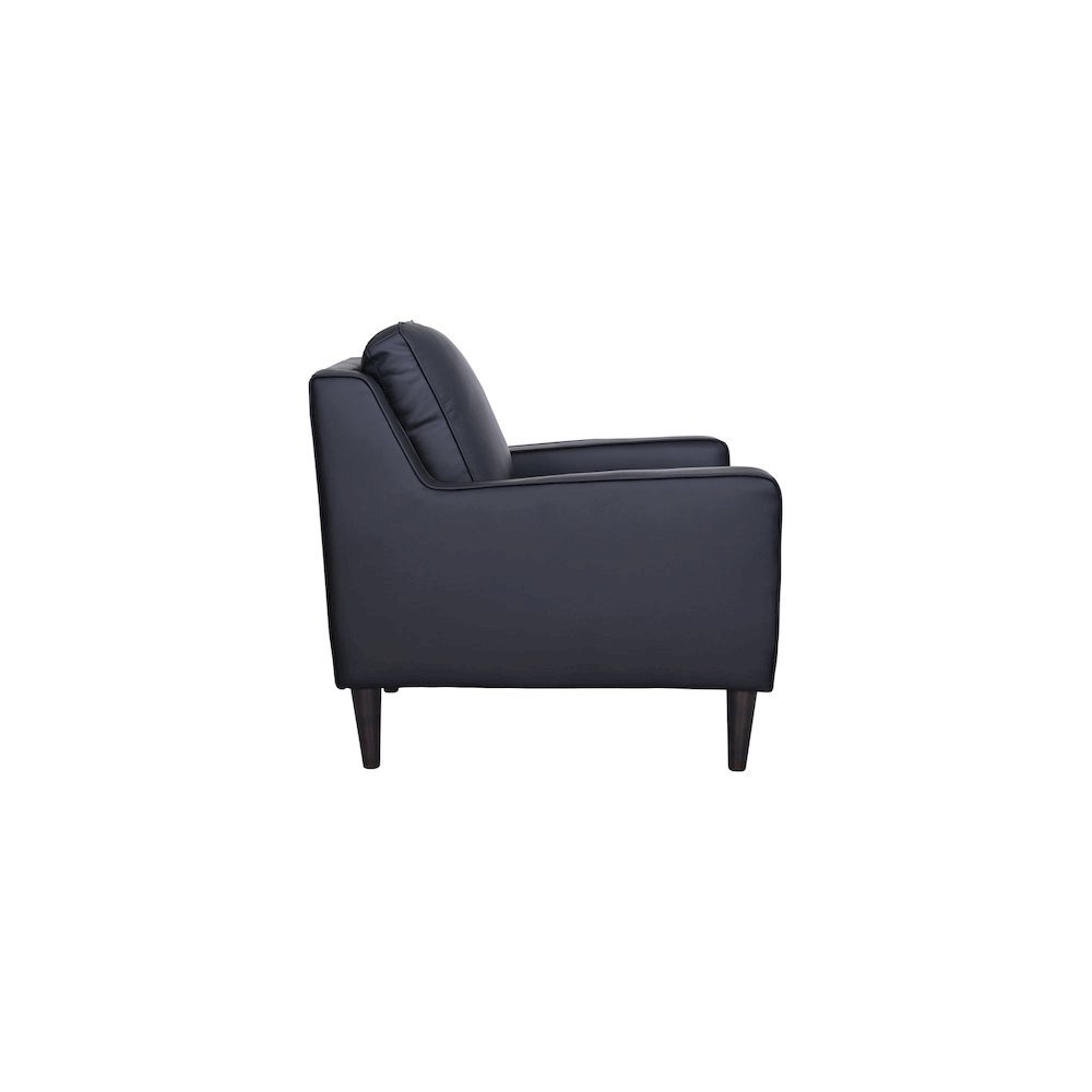 Porter Designs Lazio High Quality Leather Chair, Black