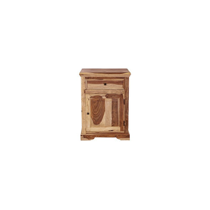 Porter Designs Taos Solid Sheesham Wood Nightstand, Natural