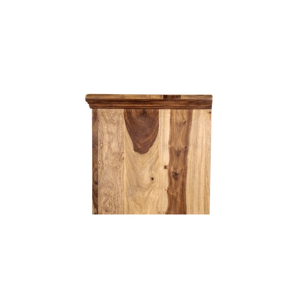 Porter Designs Taos Solid Sheesham Wood Nightstand, Natural