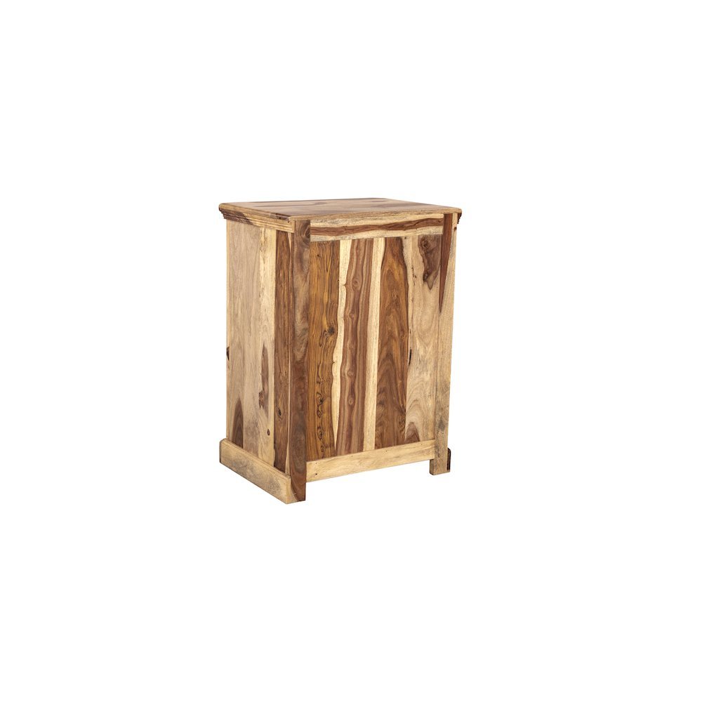 Porter Designs Taos Solid Sheesham Wood Nightstand, Natural