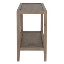 Lowell Solid White Oak Wood Console Table with Natural Grain Finish for Entryway