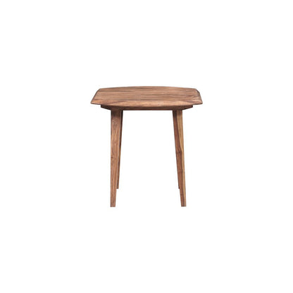 Porter Designs Fusion Solid Sheesham Wood End Table, Natural