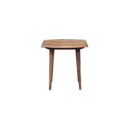 Porter Designs Fusion Solid Sheesham Wood End Table, Natural