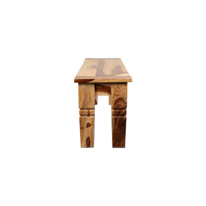 Porter Designs Taos Solid Sheesham Wood Dining Bench, Natural