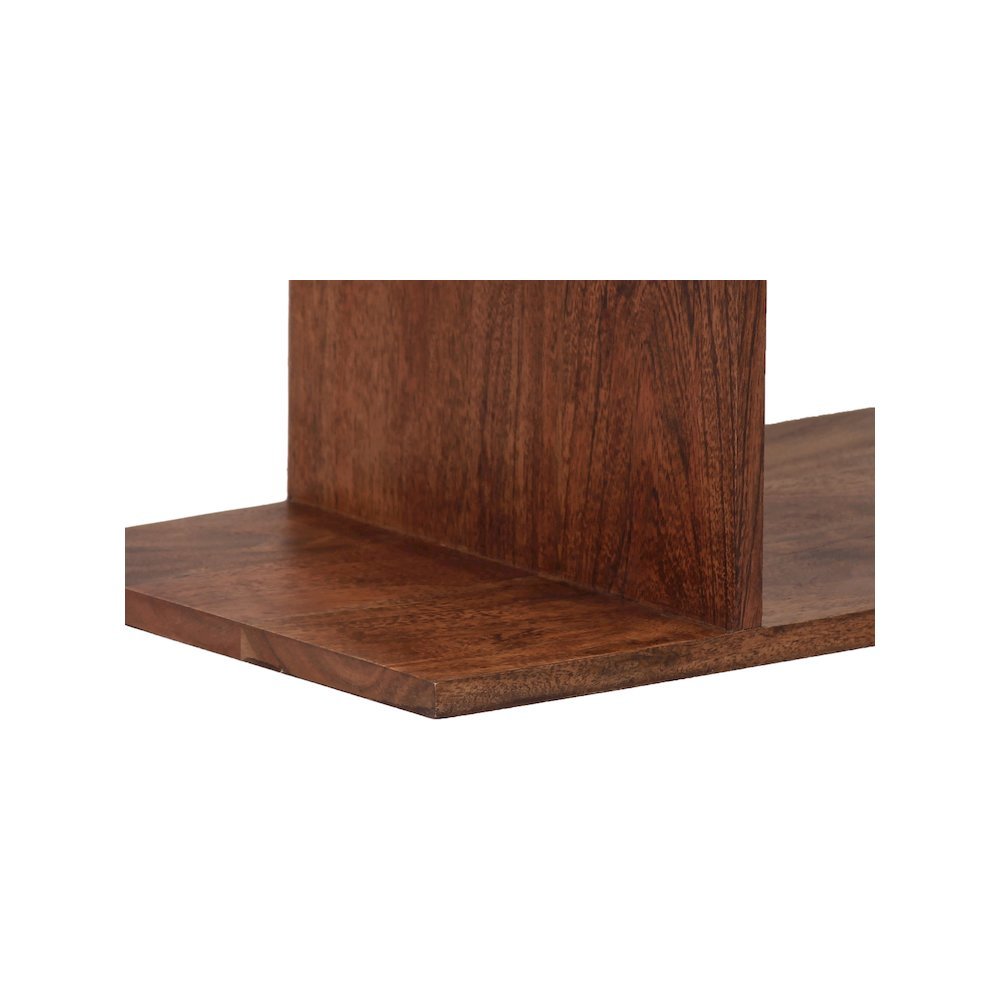 Porter Designs Portola Solid Acacia Wood Bookcase, Brown