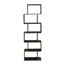 Solid Sheesham Wood Bookcase with Open Shelves for Living Room