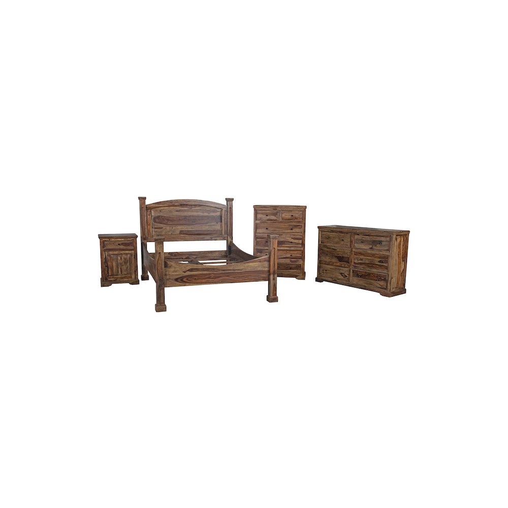 Porter Designs Taos Solid Sheesham Wood Dresser, Brown