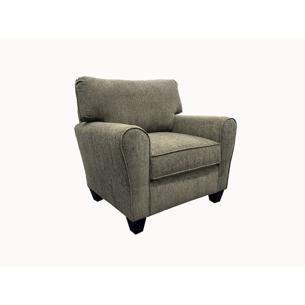 Reese Modern Upholstered Chair, Brown
