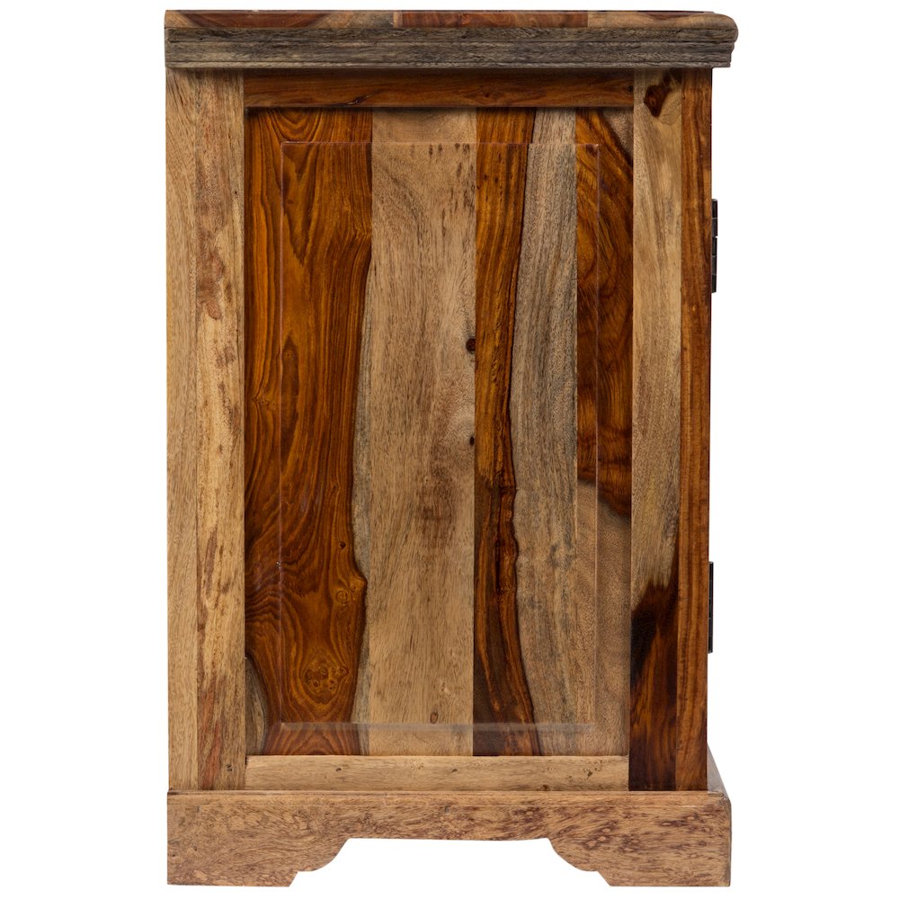 Porter Designs Taos Solid Sheesham Wood TV Stand, Natural