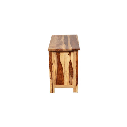 Porter Designs Kalispell Solid Sheesham Wood Nightstand, Natural