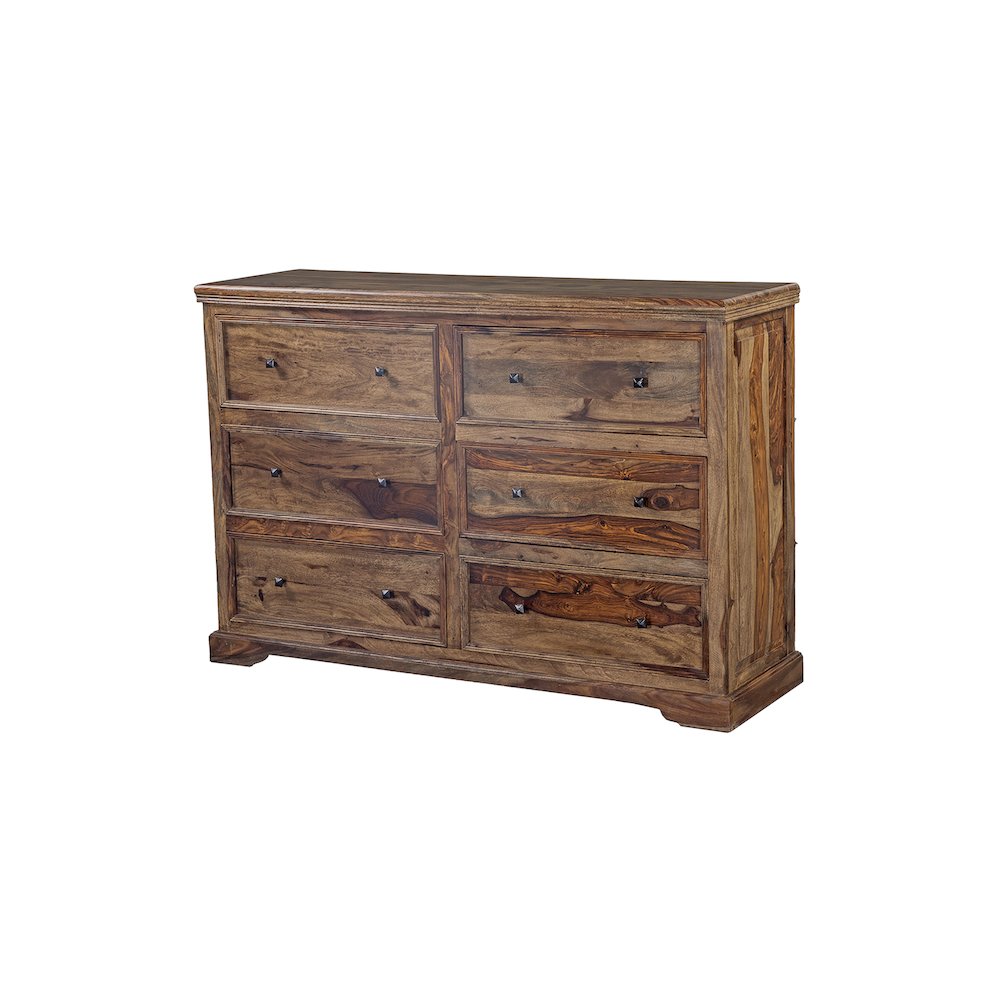 Porter Designs Taos Solid Sheesham Wood Dresser, Brown