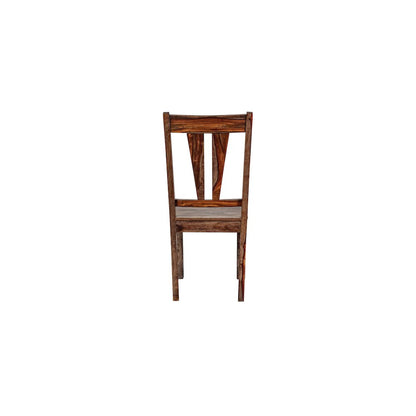 Porter Designs Kalispell Solid Sheesham Wood Dining Chair, Brown (Set of 2)