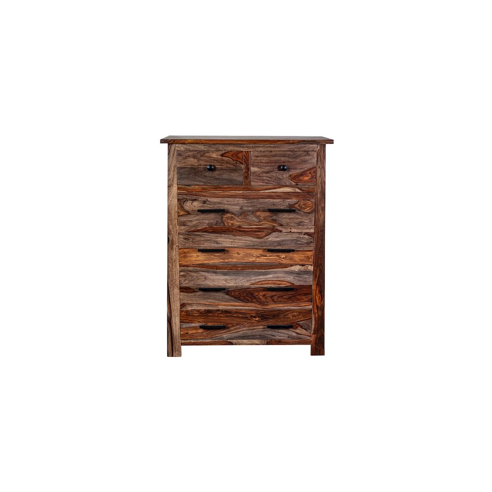 Porter Designs Kalispell Solid Sheesham Wood Chest, Brown
