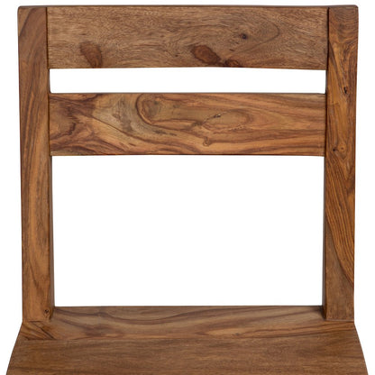 Urban Solid Sheesham Wood 24" Counter Height Dining Chair, Natural (Set of 2)