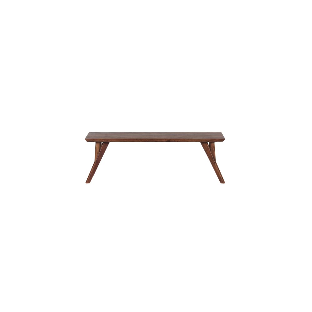 Porter Designs Portola Solid Acacia Wood Dining Bench, Brown