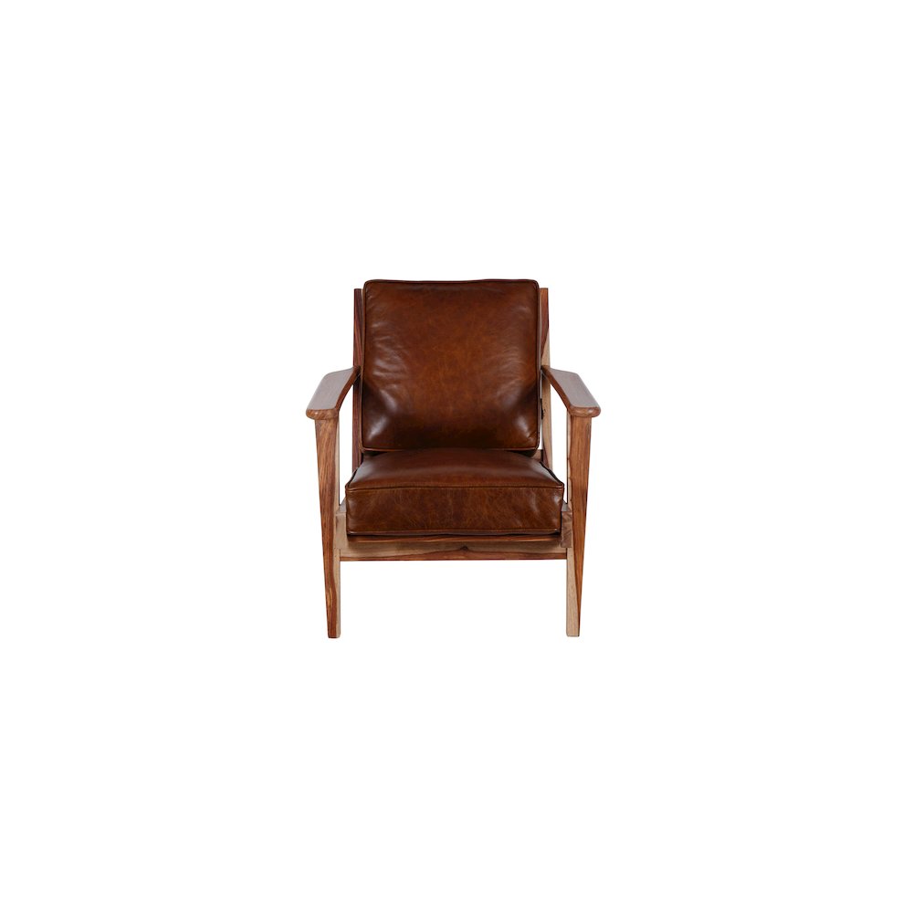 Porter Designs Corvallis Solid Sheesham Wood Accent Chair, Natural