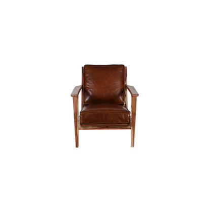 Porter Designs Corvallis Solid Sheesham Wood Accent Chair, Natural