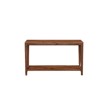 Porter Designs Fall River Solid Sheesham Wood Console Table, Natural