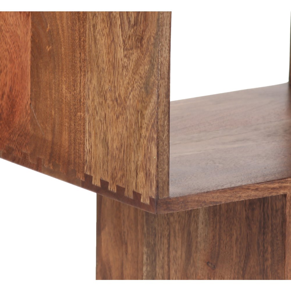 Porter Designs Portola Solid Acacia Wood Bookcase, Brown