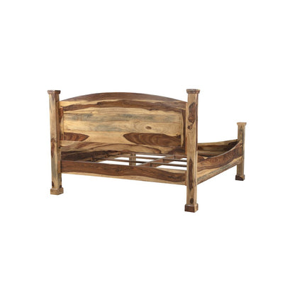 Porter Designs Taos Solid Sheesham Wood King Bed, Natural