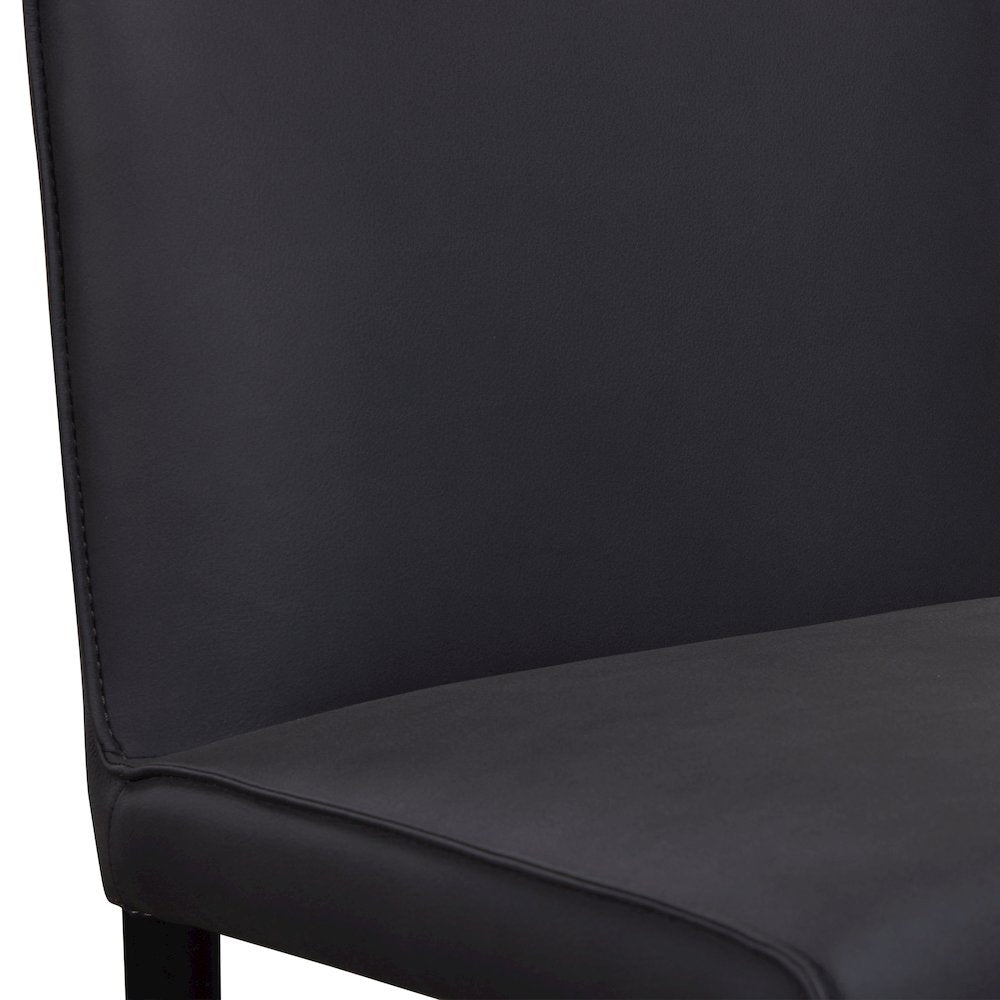 Rigel Full-Grain Leather Dining Chair, Gray (Set of 2)