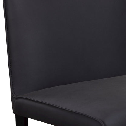 Rigel Full-Grain Leather Dining Chair, Gray (Set of 2)