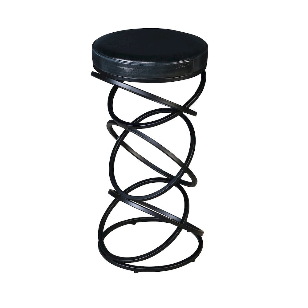 Porter Designs Polaris Leather 30" Bar Stool, Gray