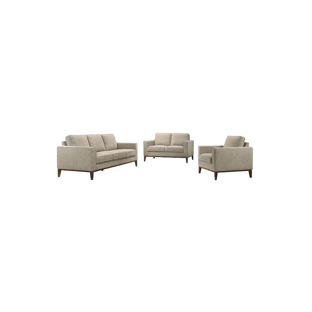 Porter Designs Annie Wood Trim Chair, Cream