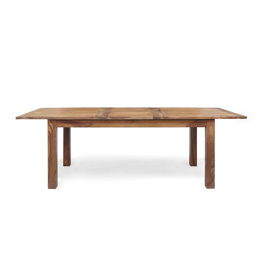 Urban Solid Sheesham Wood Butterfly Leaf Dining Table, Natural