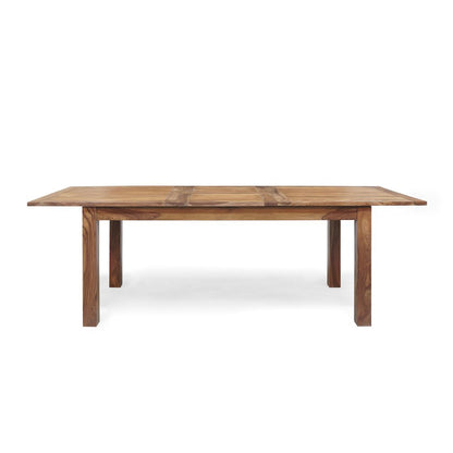 Urban Solid Sheesham Wood Butterfly Leaf Dining Table, Natural
