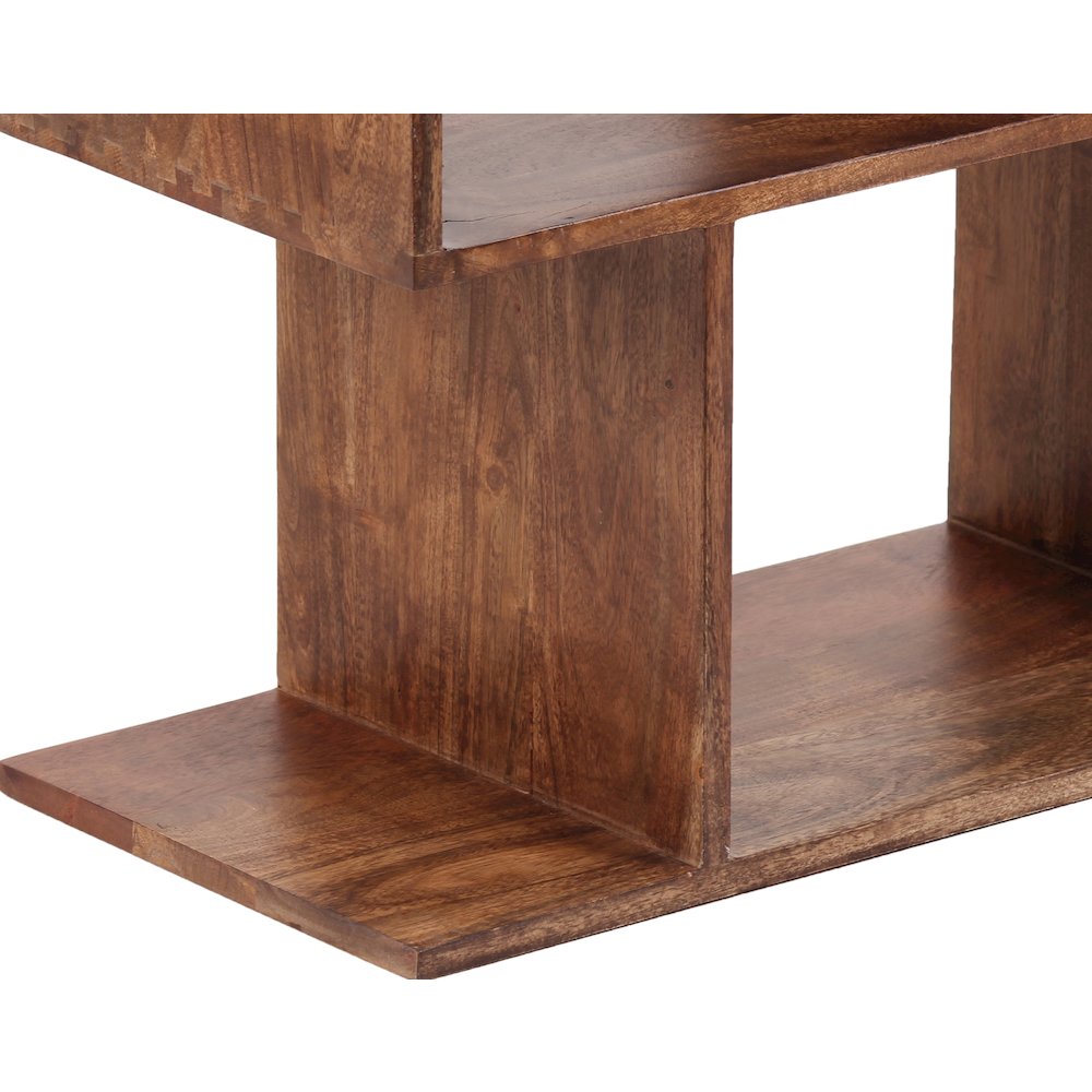Porter Designs Portola Solid Acacia Wood Bookcase, Brown