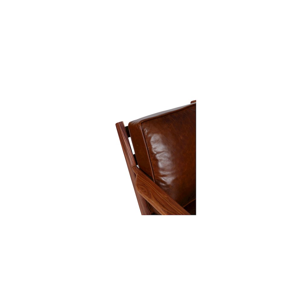 Porter Designs Corvallis Solid Sheesham Wood Accent Chair, Natural