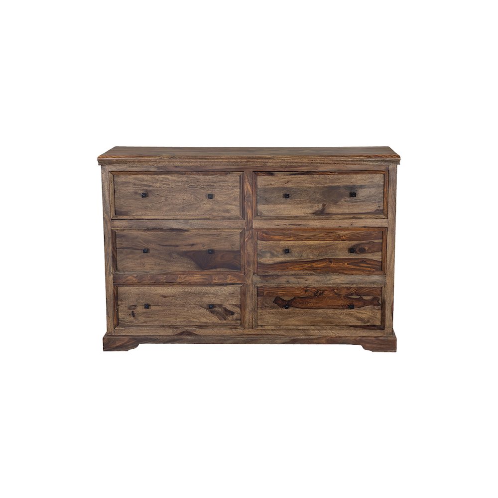 Porter Designs Taos Solid Sheesham Wood Dresser, Brown