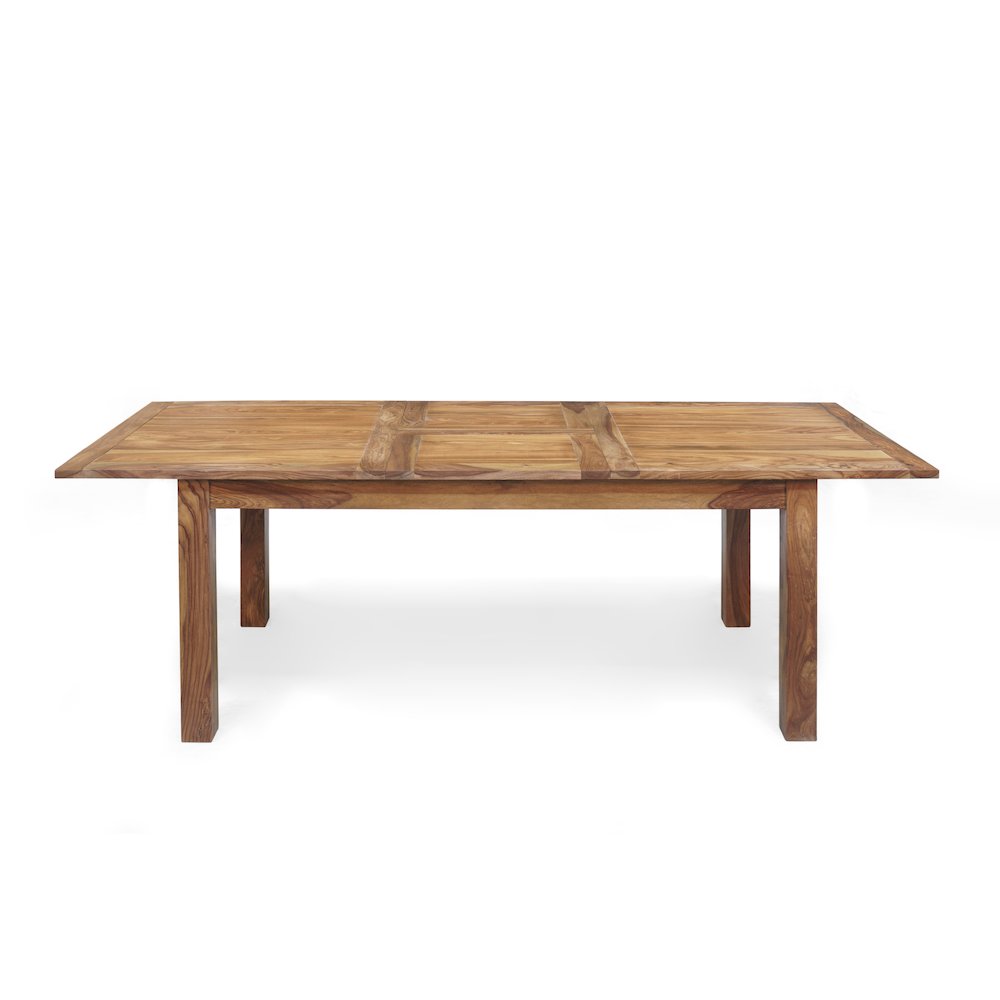 Urban Solid Sheesham Wood Butterfly Leaf Dining Table, Natural