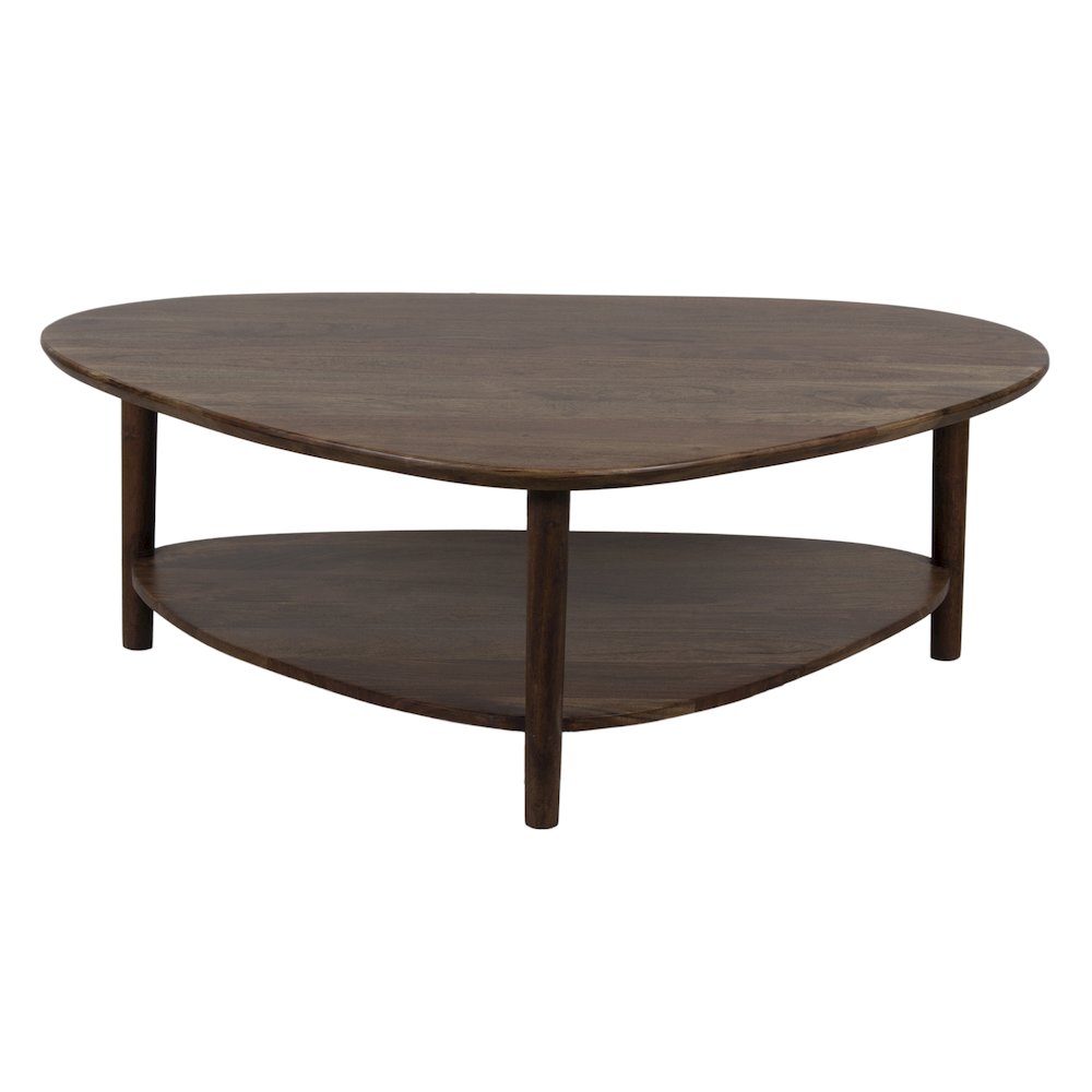 Noma Solid Acacia Wood Coffee Table, Brown