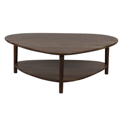 Noma Solid Acacia Wood Coffee Table, Brown