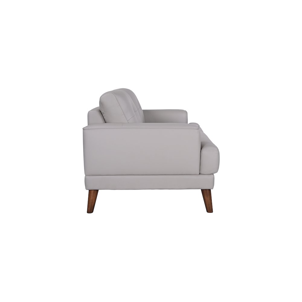 Porter Designs Anzio Top Quality Leather Loveseat, Cream