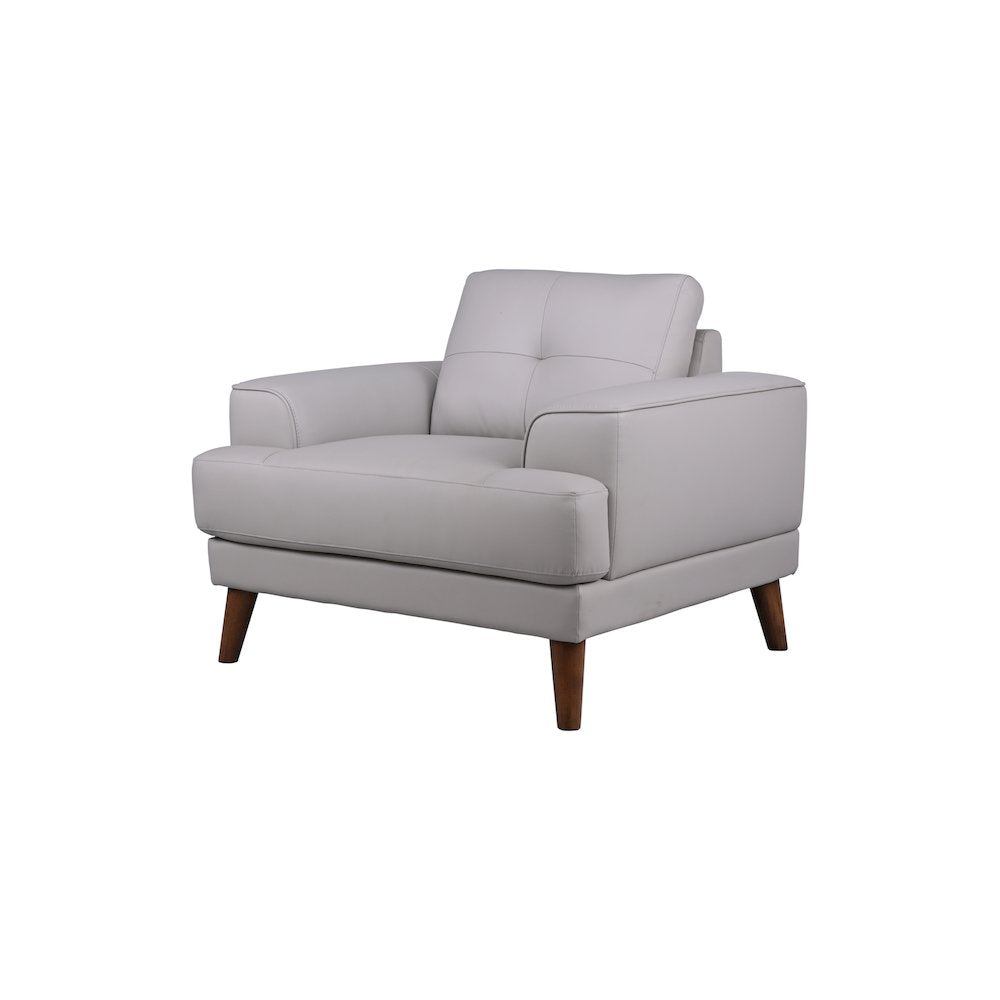 Porter Designs Anzio Top Quality Leather Chair, Cream