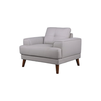 Porter Designs Anzio Top Quality Leather Chair, Cream