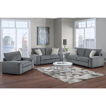 Clayton Modern Upholstered Sofa, Gray