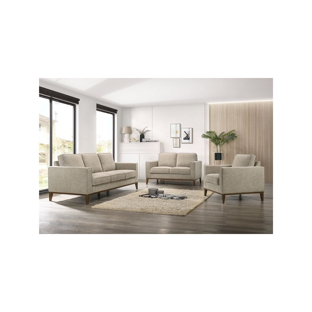 Porter Designs Annie Wood Trim Chair, Cream